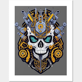 Mecha Skull S02 D81 Posters and Art